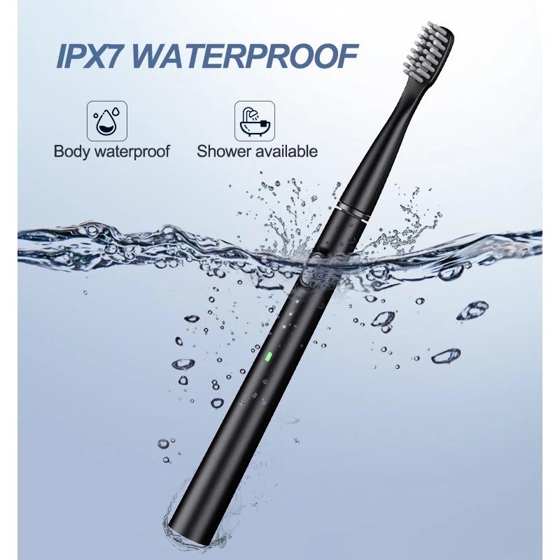 Akumulatorowa szczoteczka elektryczna Inteligentne wybielanie zębów Ładowanie Inteligentna soniczna elektryczna wibrująca szczoteczka do zębów 6 główek szczoteczki