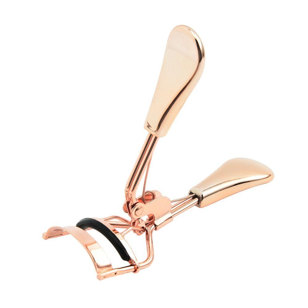 Ergonomic Handle Lashes Curling Clip Stainless Steel False Lash Clamps  Cosmetic Accessories