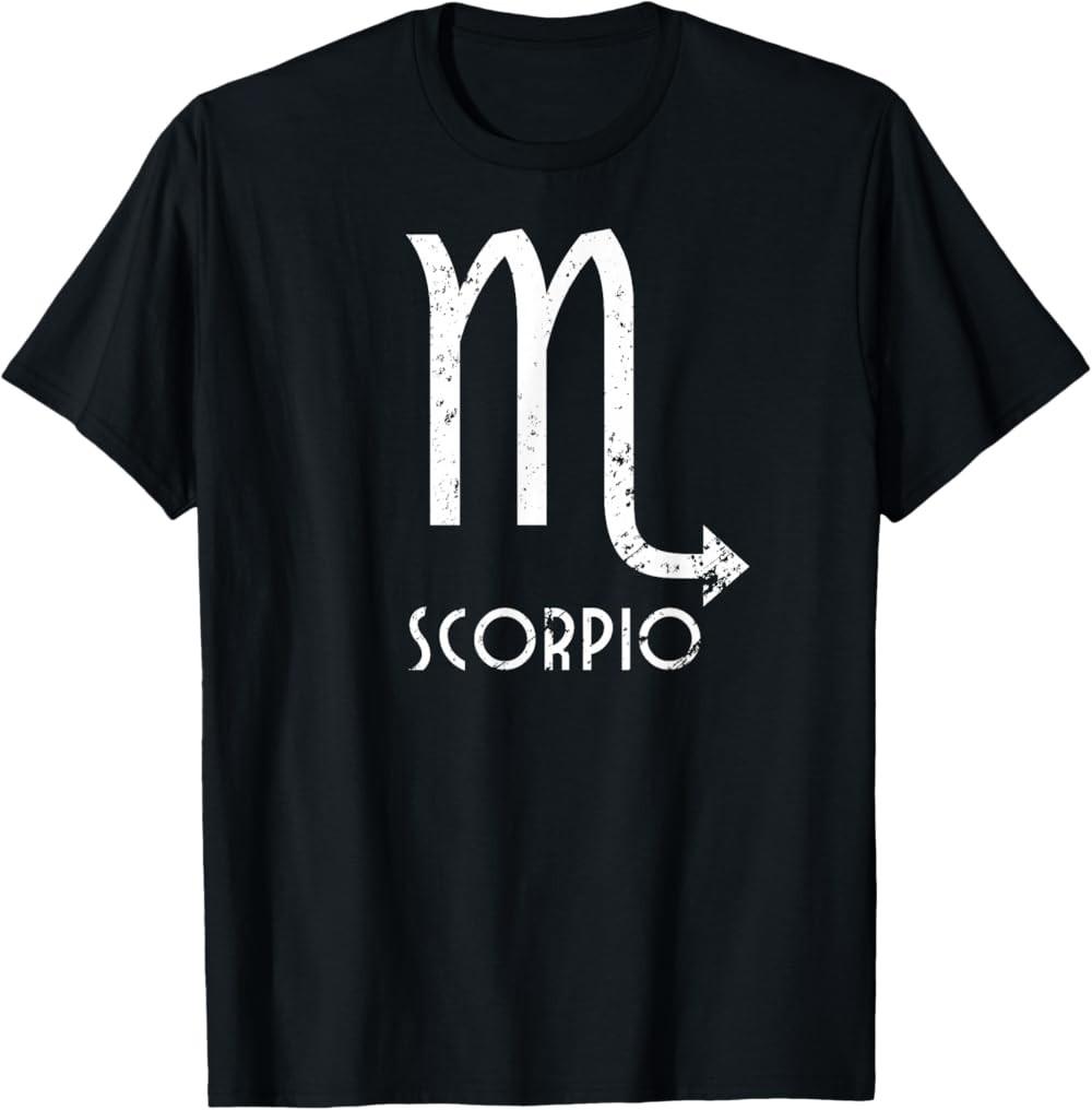 NEW LIMITED Scorpio Zodiac Sign October November Birthday Gift T-Shirt S разноцветный