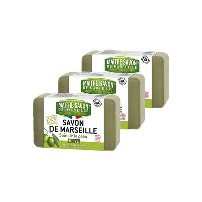 Mattersabong France Marseille Olive Natural Soap, 100g, 3 Pieces