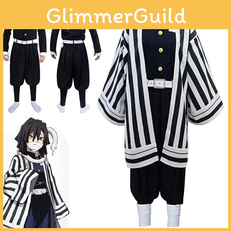Kimetsu Slayer Demon No Yaiba Cosplay Iguro Obanai Halloween Adult Suit Costume