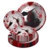 10Pcs Disposable Halloween Disposable Tableware Haunted House Props Happy Halloween