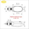 Motorcycle High Brightness LED Turn Signal Light Mini Small Oval Selectable IP67 Waterproof Amber Illuminated Cub Super Cub Monkey Gorilla Drag Star