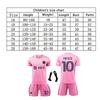 Kinderen Miami Messi Voetbalshirt Set Sneldrogend Ademend Voetbal Trainingsset Kinderen Sportkleding