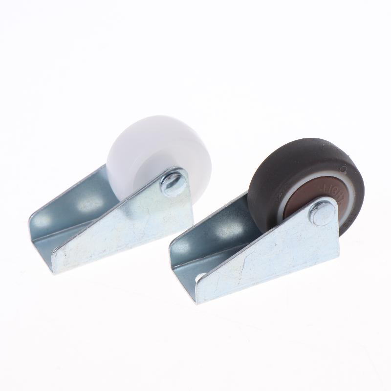 4Pcs Solid Fixed Caster Wheels Wear Resistant Movable Directional Rollers for Warehouse Trolleys Storage Shelves Household Furniture