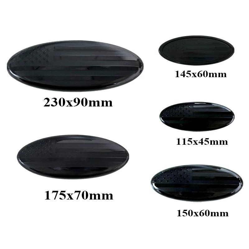 

Car Rear Trunk Front Grill American Flag Stickers For Ford Grille Emblem Logo Hood Badge F150 F250 Explorer EcoSport EDGE Focus 115x45mm