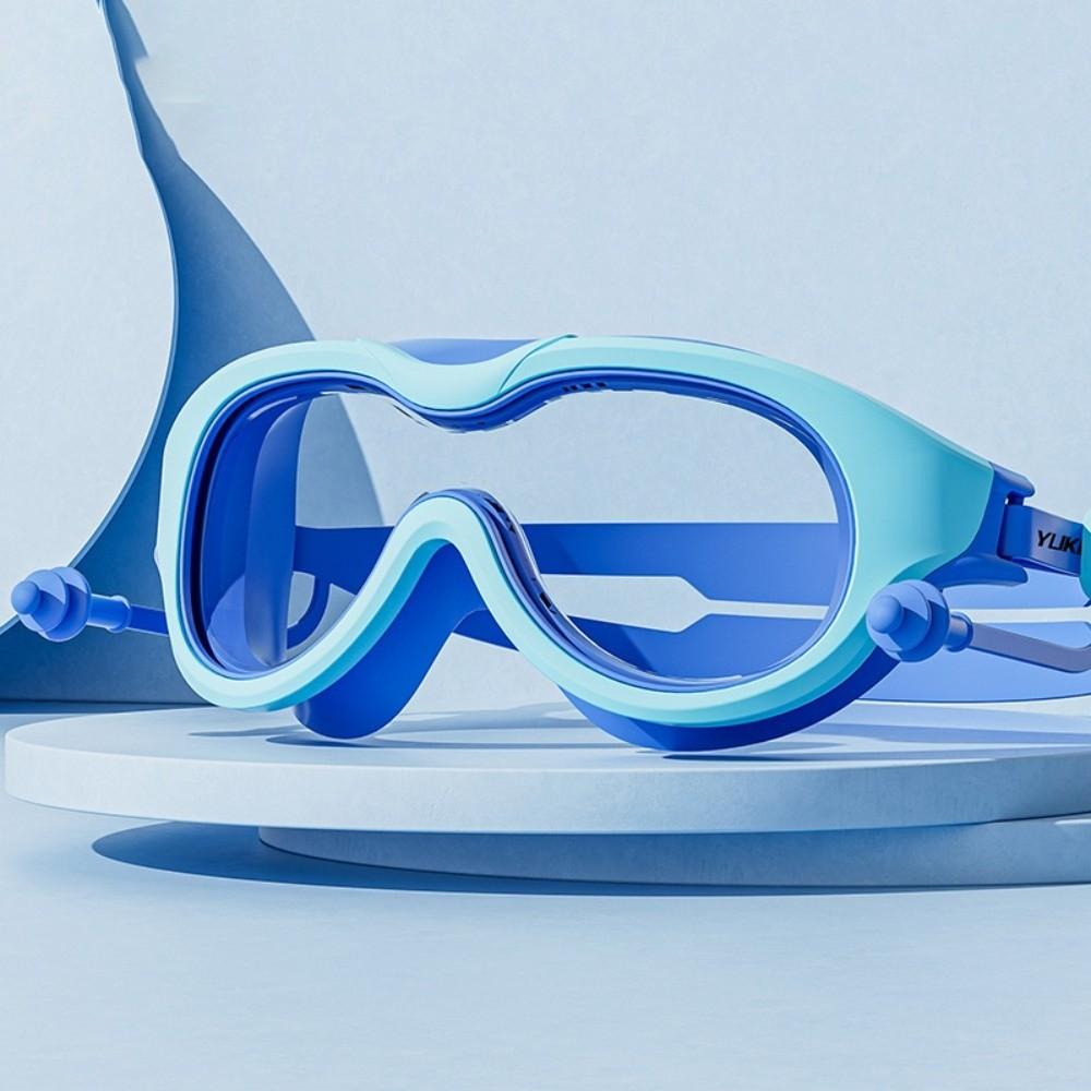 Large Frame Kids Swim Goggles with Ear Plug Diving Goggles Set Swimming Goggles  Boys and Girls