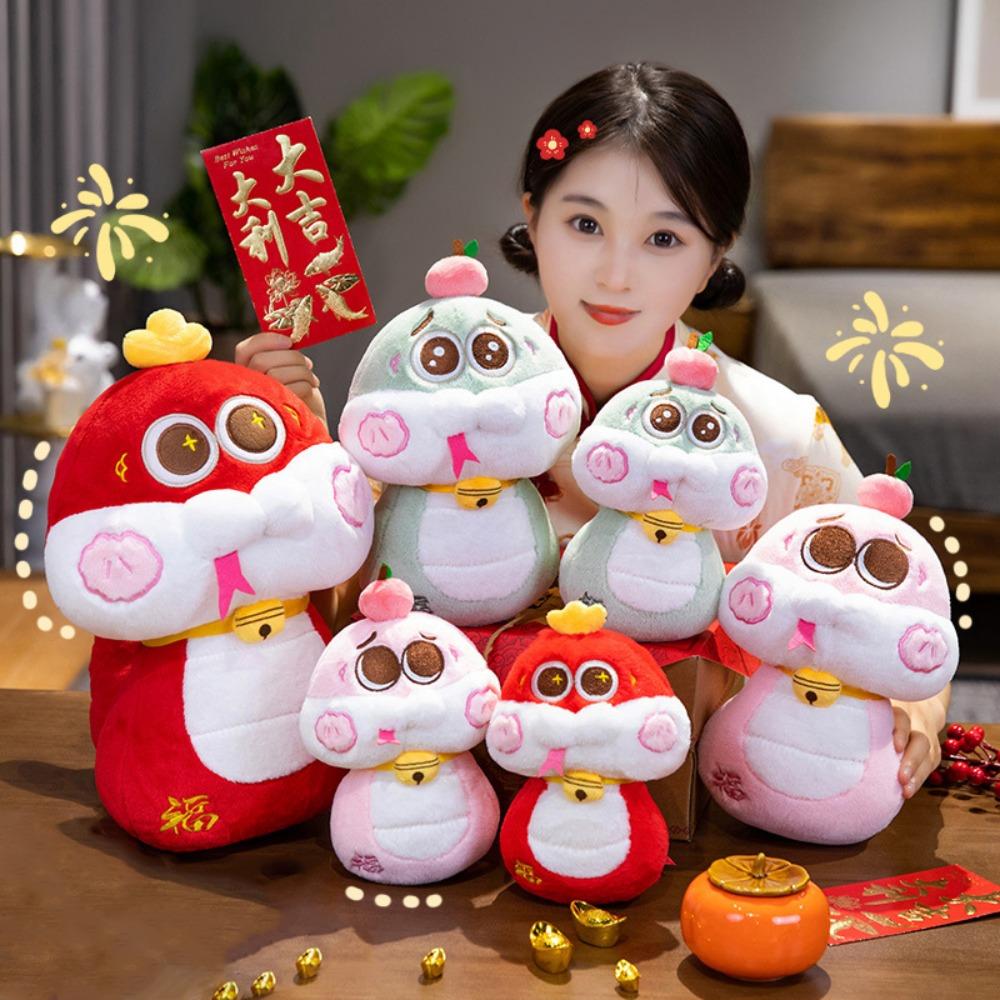 Good Luck Snake Year Plush Toy Chinese Style Snake Doll Toy Snake Year Mascot Toy  Home Decor