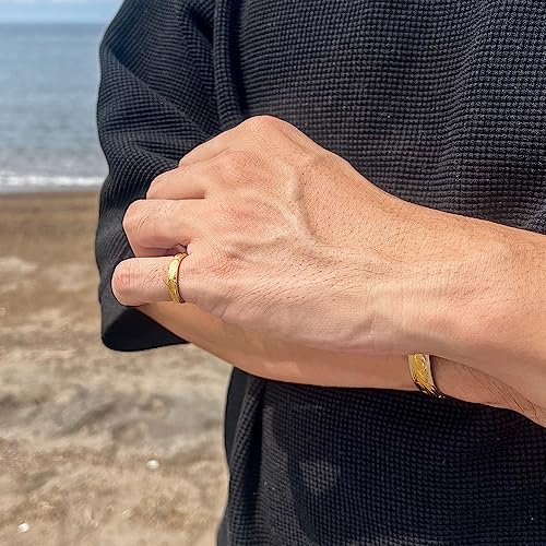 July Hawaiian Jewelry Ring, Men's and Women's Stainless Steel Ring, Surgical Stainless Steel, Unisex, Hypoallergenic, Can be worn all day, Silver, Siz