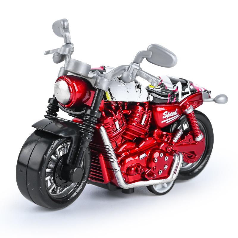 Trendy Mini Motorcycle Keychain Pendant: Cool Model Figurine Car Keyring Toy
