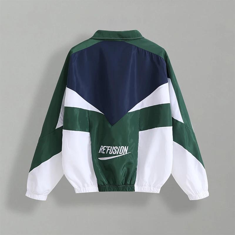 Spring Fall Varsity Jacket Men Patchwork Embroidery Bomber Jacket Casual Street Loose Zipper Coat Women Couple College Jackets