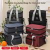 With Shoulder Strap Picnic  Bag Large Capacity Thermal Lunch Pouch  Travel Picnic