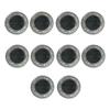 Pack of 10 Blank Engraving Coin 40mm Solid Metal Plated Flower Edged Coin with Protective Box for Customizable Crafts