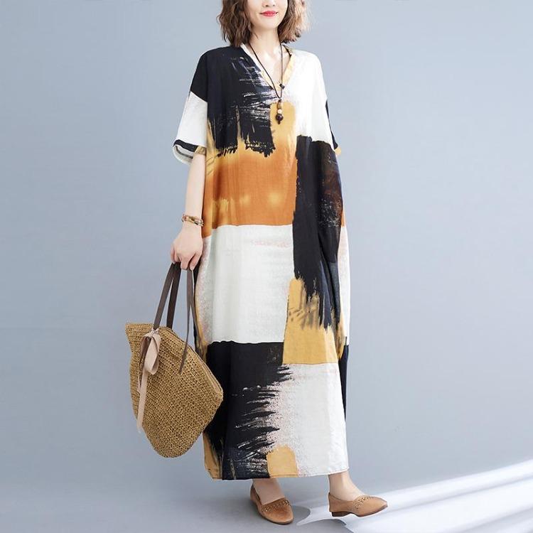 Summer Loose Women Casual Dress Maxi Plus Size Long