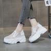 Fashion 9cm New Arrial Lazy Slip-on Women's Loafers with Lace Mesh and Waterproof Platform