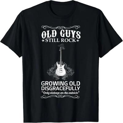 Old Guys Still Rock Growing Old Disgracefully T-Shirt T-Shirt
