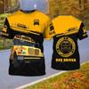 School Bus Driver Men's T-shirt 3D Print Casual Uniform Homme Summer O Neck Short Sleeve Oversized Unisex Harajuku Clothing 4XL