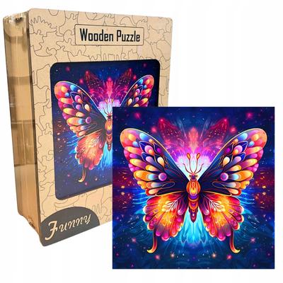 Holz Lernpuzzle A3 Außergewöhnlicher Schmetterling Kinder Und Erwachsene 240 Teile Groß