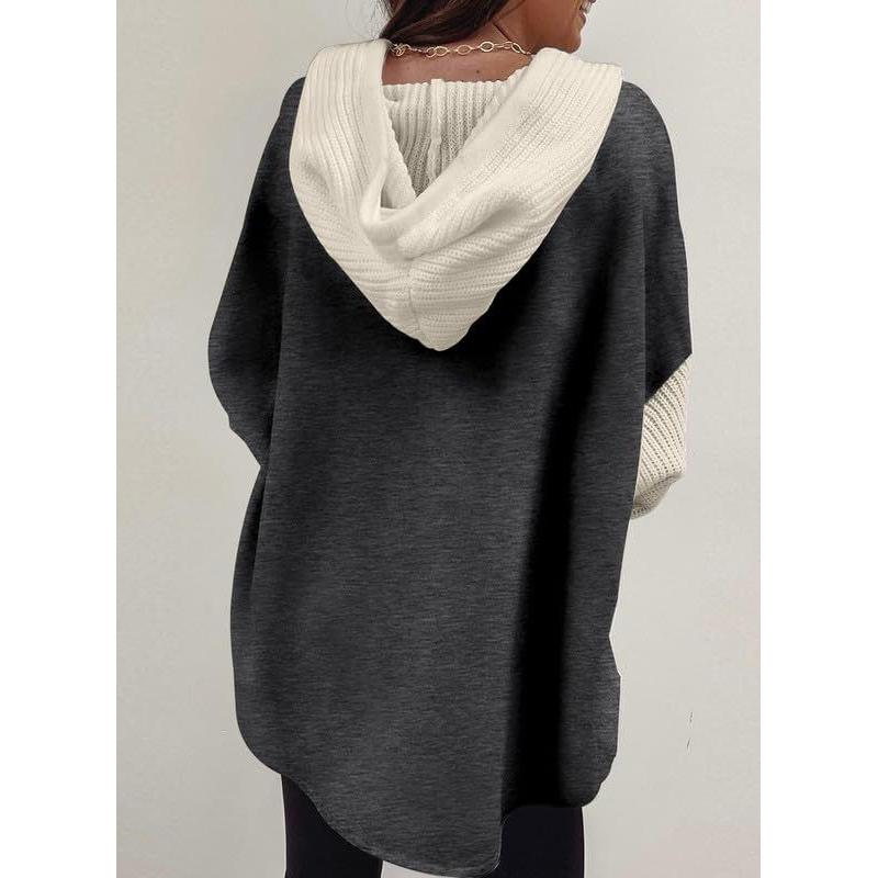 Women Autumn Cardigans Coats Ladies Single Breasted Long Sleeve Hooded Jackets Outerwear Tops