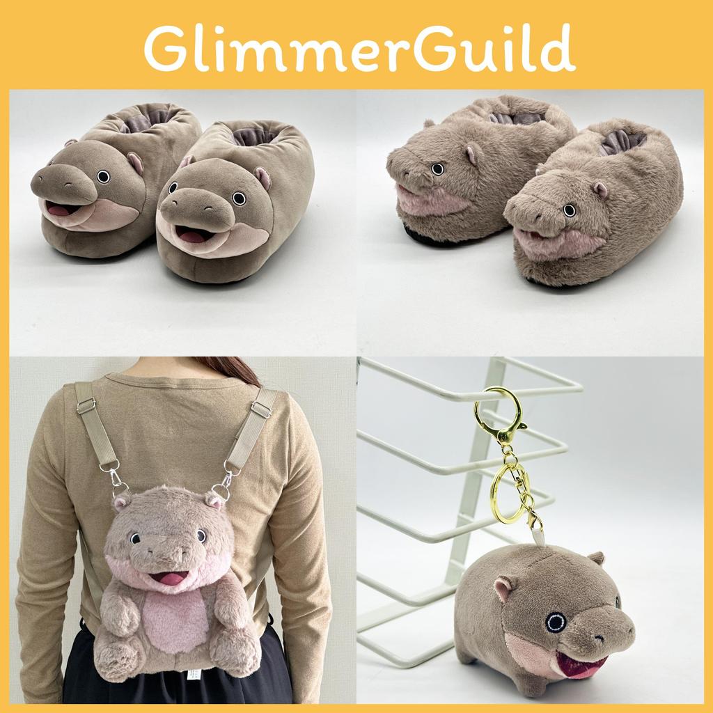 Deng Moo Plush Backpack Stylish Simple Warm Slippers Cartoon Pendant Cartoon