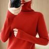 Turtleneck Pullover Fall/winter Cashmere Sweater Women Pure Color Casual Long-sleeved Loose Pullover Bottoming Women's