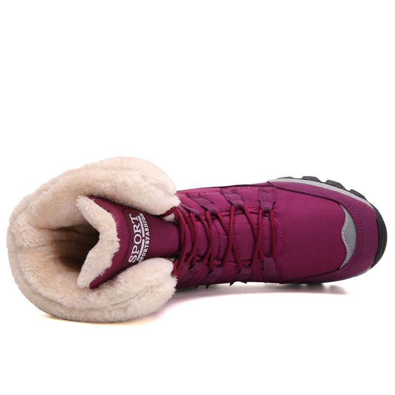 Women's Winter Shoes Women's High Top Shoes Cotton Shoes Outdoor Shoes Snow Boots Large-sized Winter Boots