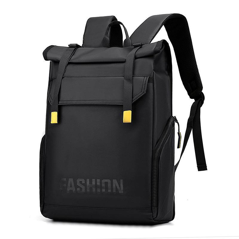 Men's Large Capacity Roll-Up Nylon Backpack - New Style, Foldable, Leisure Bag