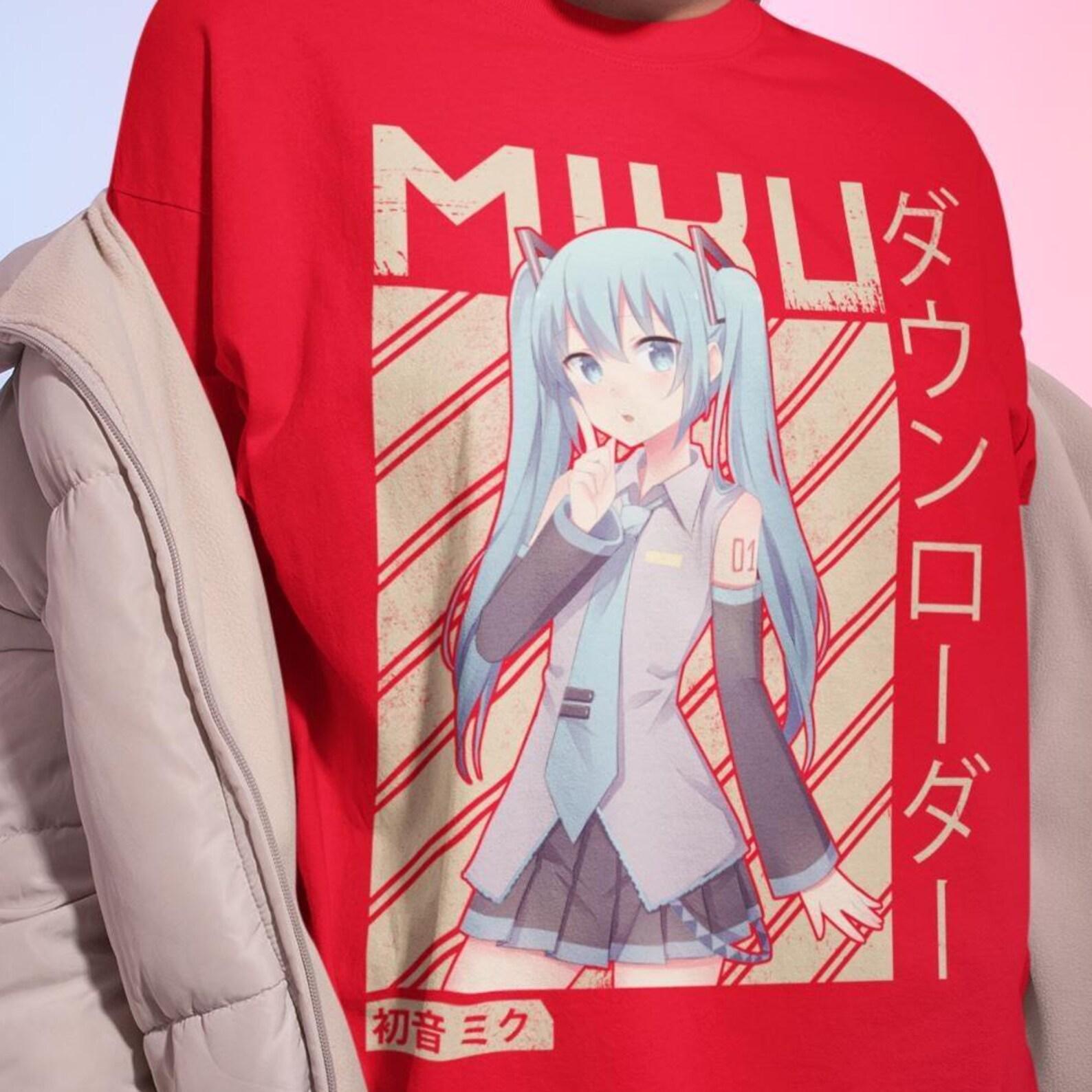 Hatsune Miku Shirt – Vocaloid Anime Tshirt,Hatsune Tee 4XL