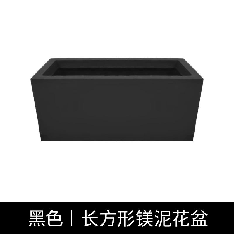 2026 Customized Large Rectangular Planter Outdoor Garden Flower Pots Rectangular Cement Flower Box Durable Flower Pot