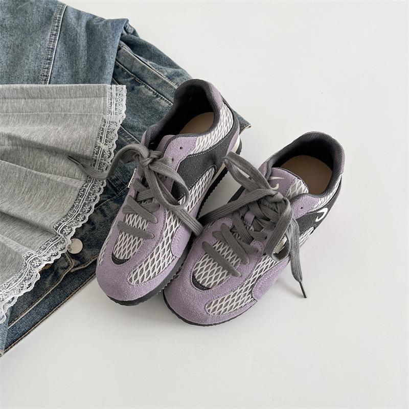 

Niche lightweight retro versatile platform Agande training shoes women s 2025 new summer lightweight casual sports shoes 35 фиолетовый