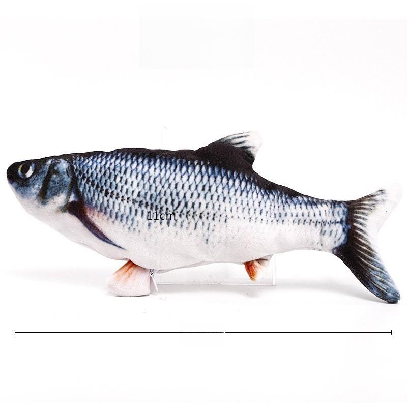 

Біонічна рибка-іграшка з рухомим хвостом для котів та дрібних домашніх тварин Grass Carp