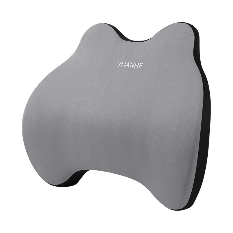 Compressible car headrests and lumbar support kits, memory foam breathable cushions and neck pillows