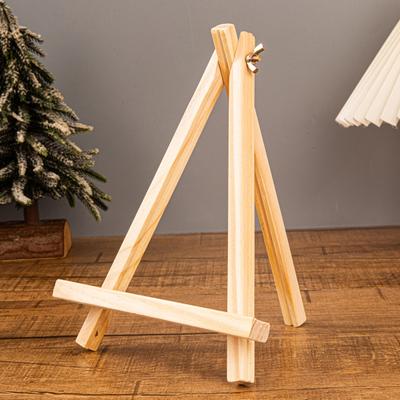 Desktop Mini Easel with Canvas Wooden Display Stand Portable Painting Easel Kit Small Canvas Holder for Kids Adults