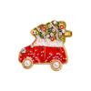 Brooch Christmas Brooch Deer Snowman Christmas Tree Corsage Alloy Diamond Versatile Clothing Accessories