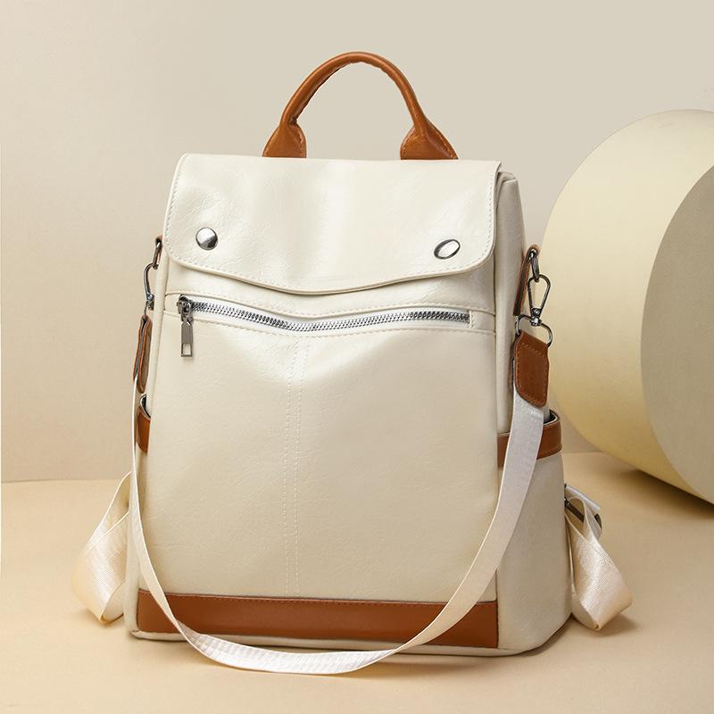 Anti-theft Backpack Women's New Fashion Korean Version Trendy Oxford Cloth Canvas Women's Backpack Travel Schoolbag