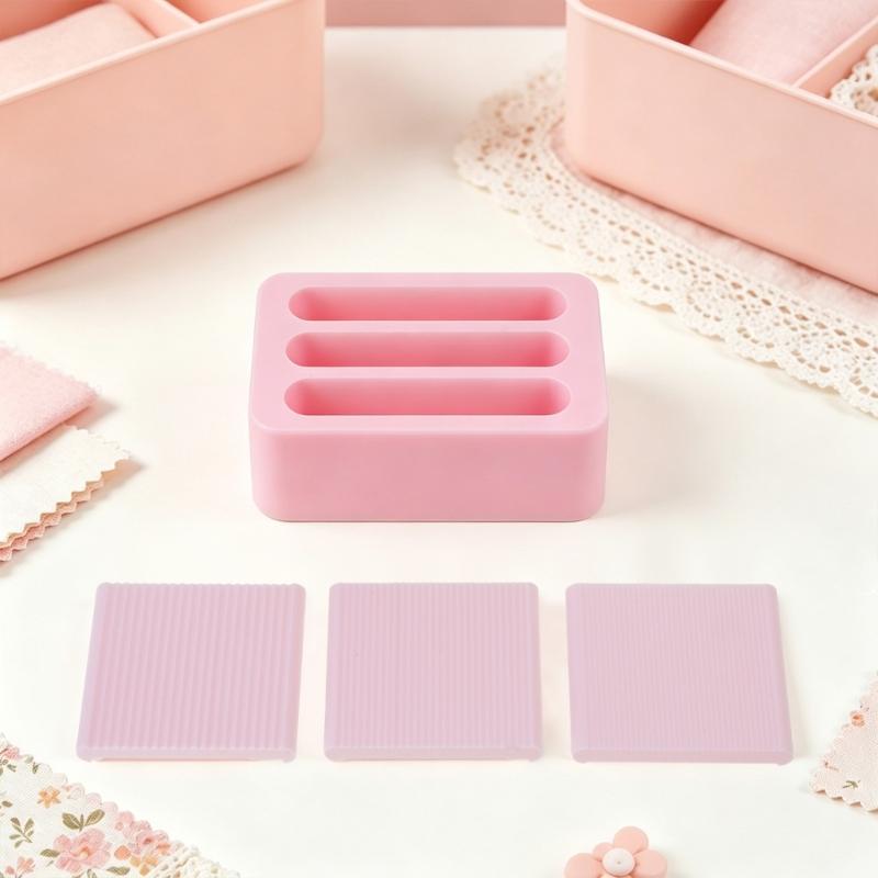 Mini Clay Ball Shaping Tool Three Size Clay Bead Maker with Storage Base for Tiny Jewelry Work, Flower Center Shaping and Clay Finishing