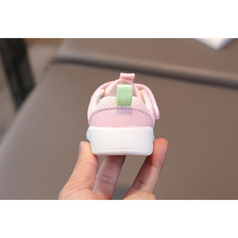 Summer new baby shoes 1-2 years old girls' closed-toe hollow-out sandals boys' breathable soft sole walking shoes