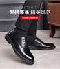 Men's Leather Shoes Casual 2025 Autumn New Round Head British Fashion Leather Business Low-top Shoes Trend