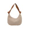 Fashion woven bag women's 2025 new casual straw shoulder bag Mori beach casual tote bag underarm bag