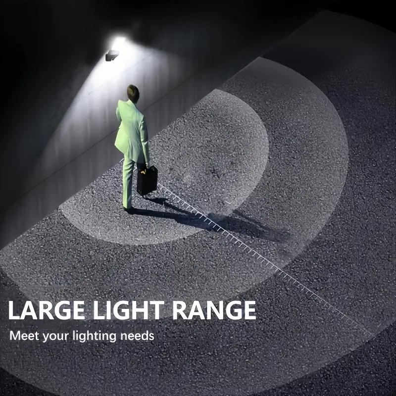 1-6 Piezas Luces Solares para Exteriores 3 Modos Sensor de Movimiento Solares Impermeables Iluminación de Seguridad para Paredes Jardín Pared Patio Iluminación de Caminos