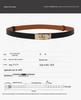 Women's Korean Style Grey Belt - Hole-Free Buckle, Fashionable, Versatile, Adjustable Thin Waistband, Decorative Skirt Accessory.