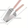 1pc Stainless Steel Cake Clip, Cake Slicer, Cake Clip, Slicer, Cake Cutting Special Baking Tool, Handicraft For Hotel Modern Minimalist Food Clip