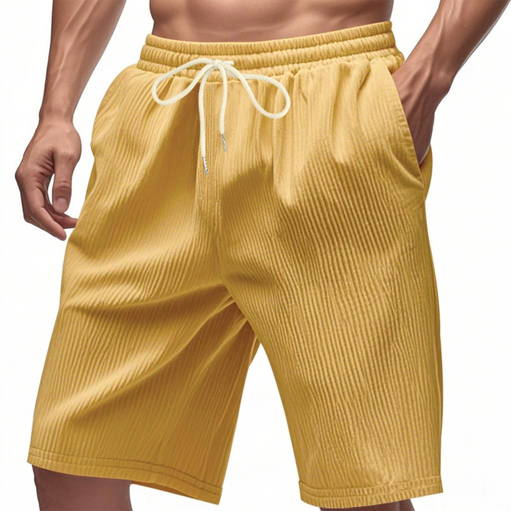Men's Loose Corduroy Trendy Beach Sports Shorts