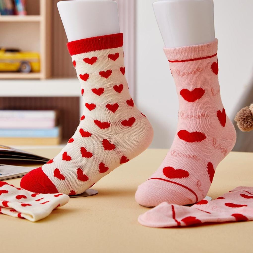 Loveholic Socks 2-Piece Set Pink (Ages 4-7)_CZ8124013