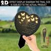 2D Waterproof Acrylic Remembrance Plaques Grave Marker Sympathy Garden Stake for Outdoor Cemetery Decor Yard