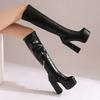 Autumn and Winter New Style Fashion High-heeled Waterproof Women's Long Boots Party Over The Knee Boots High 14cm Size 34-46