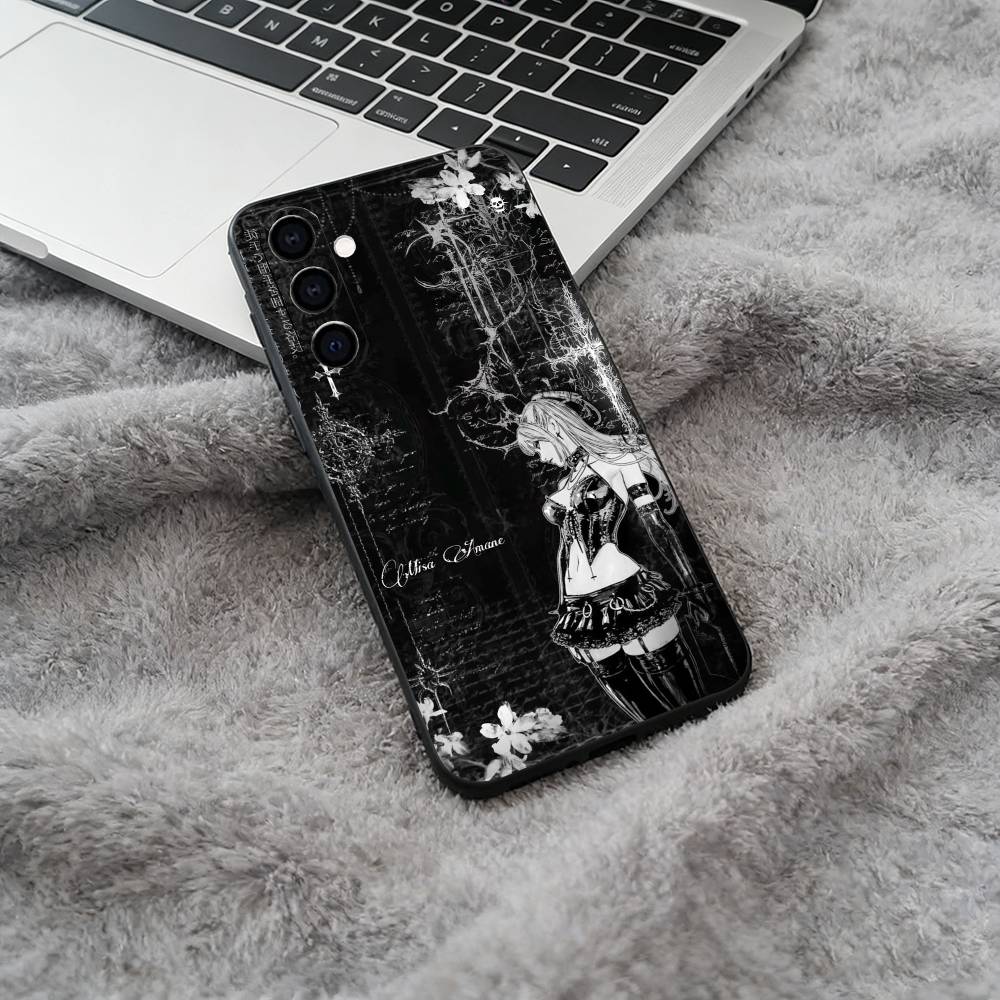 M-Misa- Death Note Phone Case For Samsung Galaxy A73,A71 A72,A70,A53,A52,A51,Soft Silicone Black Cover