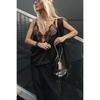 European and American new sexy lace splicing deep v-neck suspender inner top small vest