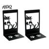 Desktop Bookend 1 Pair Metal Cat Book Ends Cute Bookends for Shelves