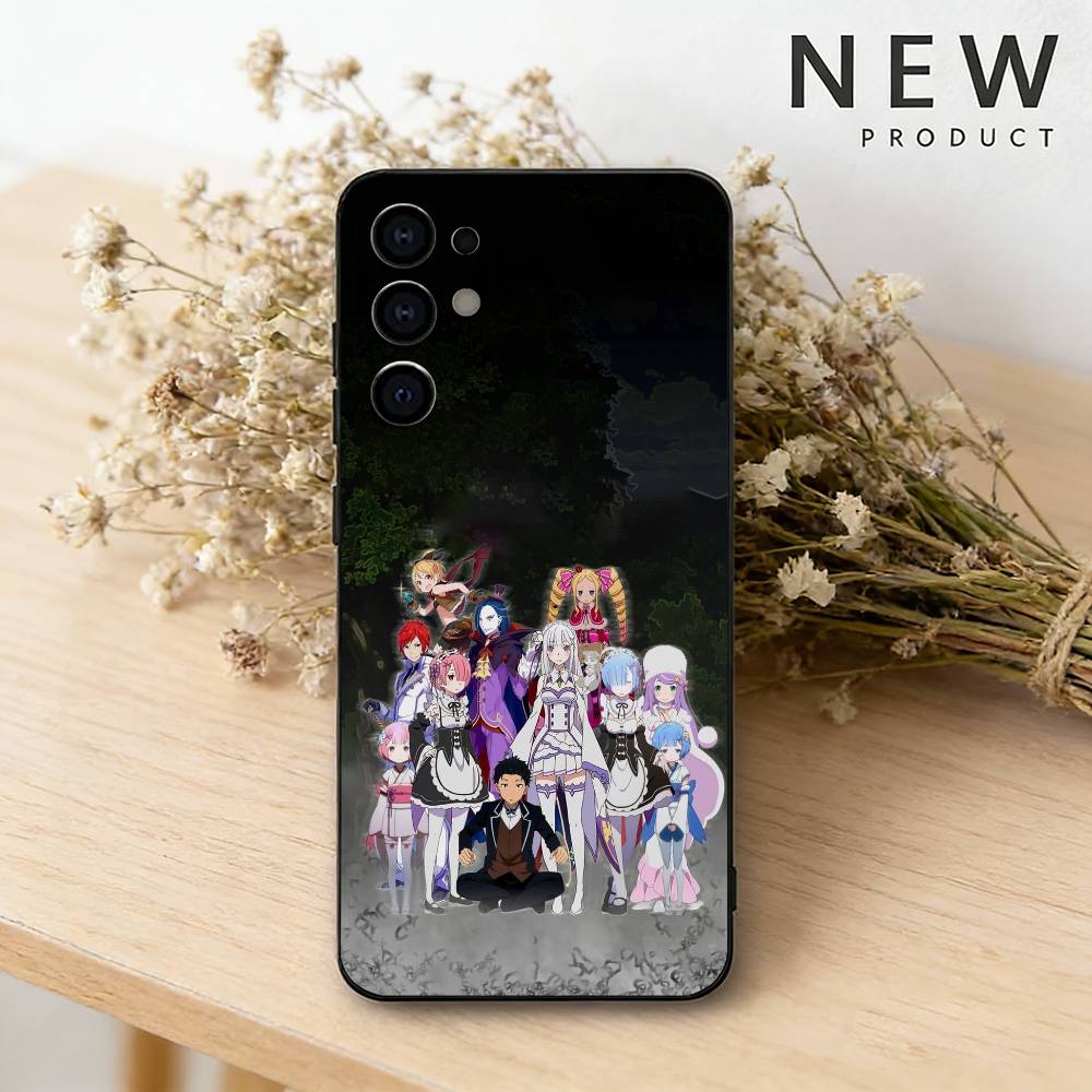 Re Z-ZERO Starting Life in Another World phone Case For Samsung S26,25,24,21,22,23,30,20,Ultra,Plus,Fe,Lite Black Soft Cover